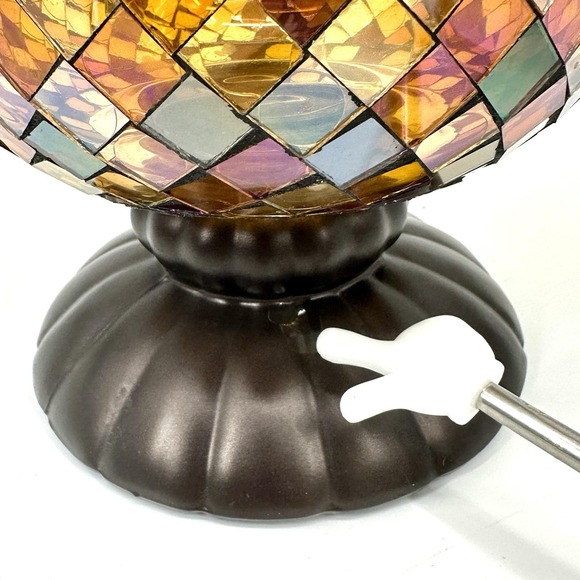 VTG PartyLite Global Fusion Hurricane Mosaic Glass Candle Holder P8366 12" Tall - Picture 13 of 16